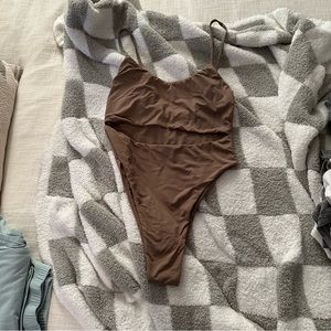 Slate Swim Cut-out one piece Size medium